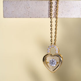 dây chuyền ổ khóa trái tim